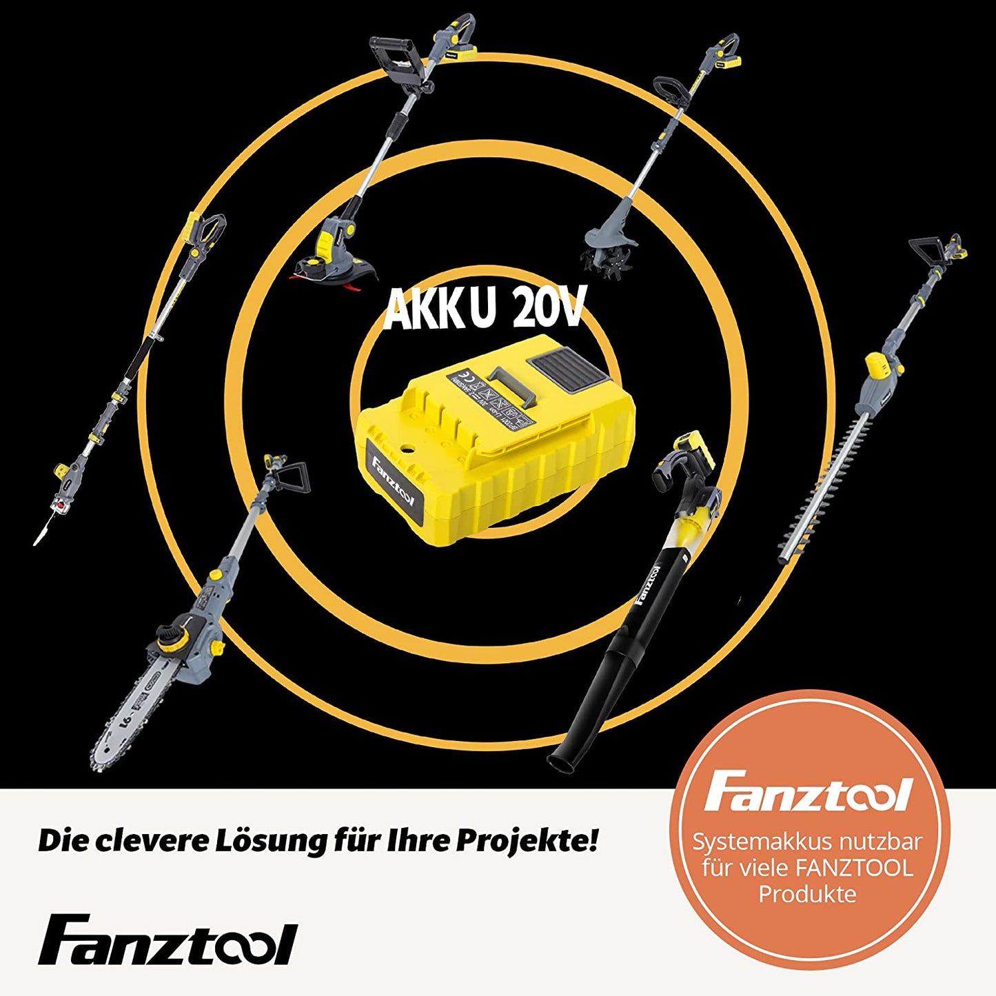 FANZTOOL Vertikutierer Aufsatz für elektrische Bodenhacke - Fanztool