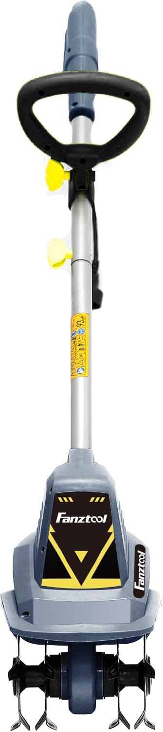 15D FANZTOOL 300W Gartenfräse mit 4 Robusten Hackmessern, Verstellbarem Griff