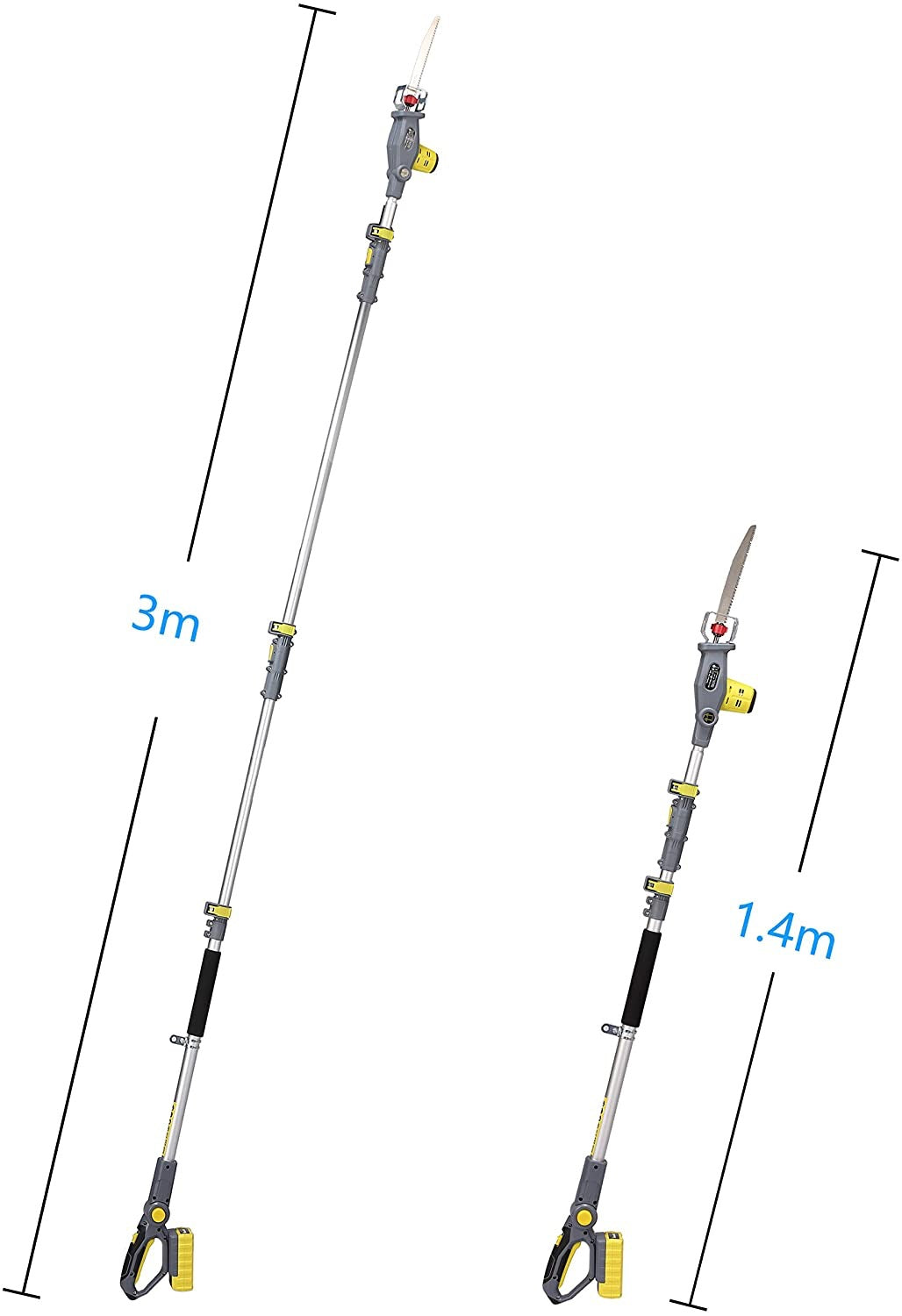 29A Blade-Tec Teleskop 20V Akku Hochentaster säbelsäge Handsäge