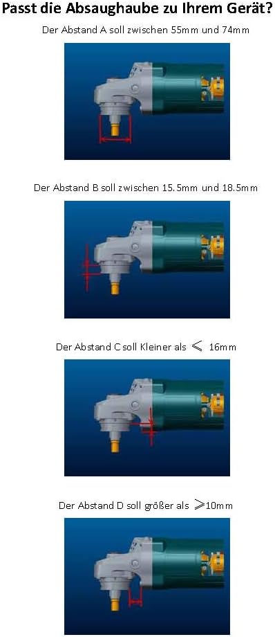 #4 FANZTOOL Diamantschleiftopf 180 mm + Absaughaube für Winkelschleifer Betonschleifer