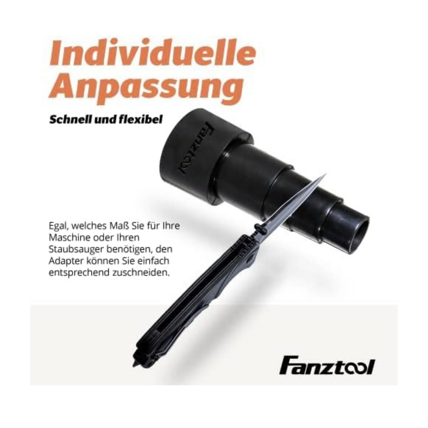 Adaptateur de tuyau FANZTOOL XXL 55 mm universel