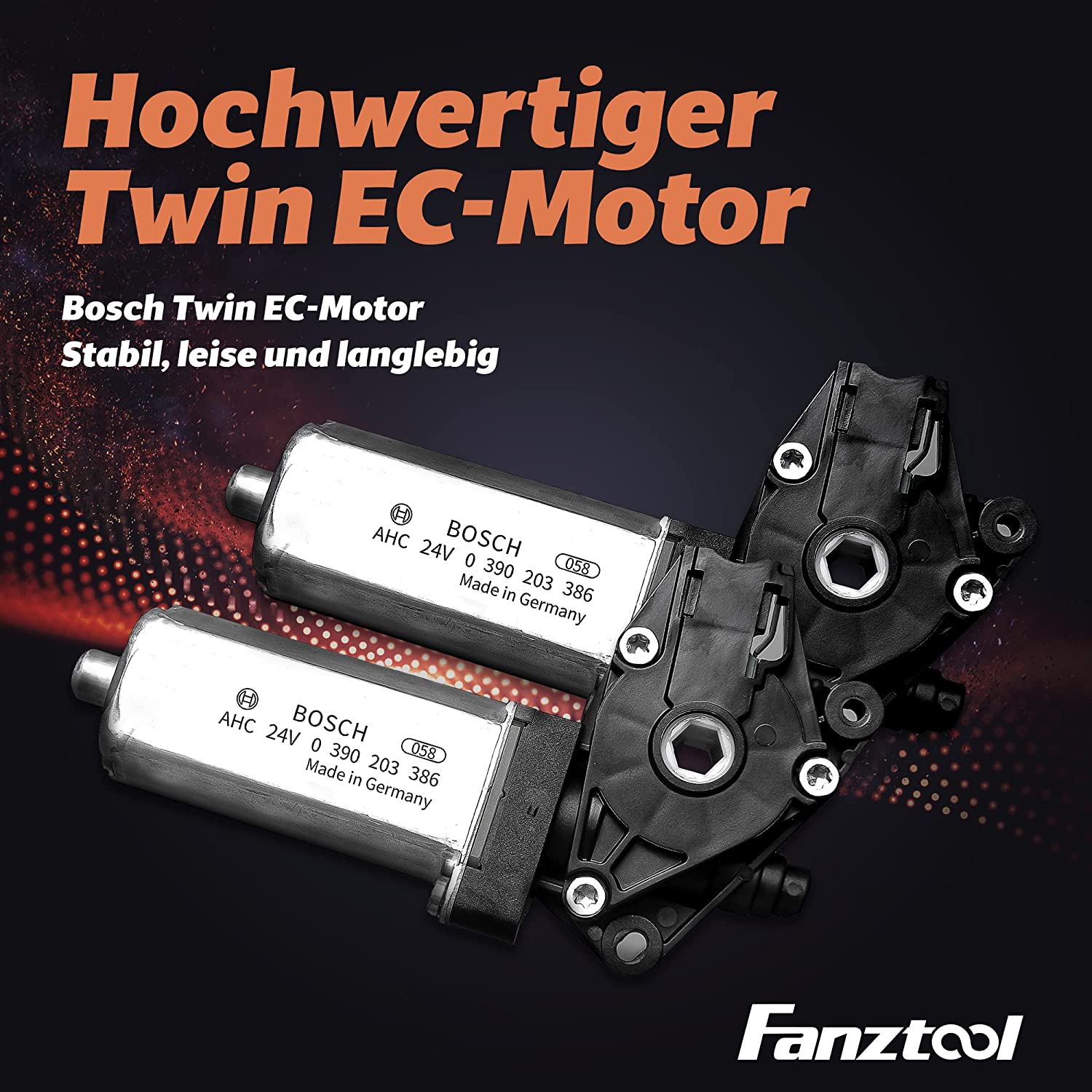 FANZTOOL höhenverstellbarer Schreibtisch-Gestell mit 2 x Bosch Motoren elektrisch stufenlos in Weiß - Fanztool