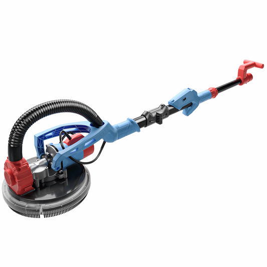 Neuwertig - FANZTOOL 750 Watt Trockenbauschleifer mit intrigiertem Staubsauger Giraffe Deckenschleifer – LED, 4kg