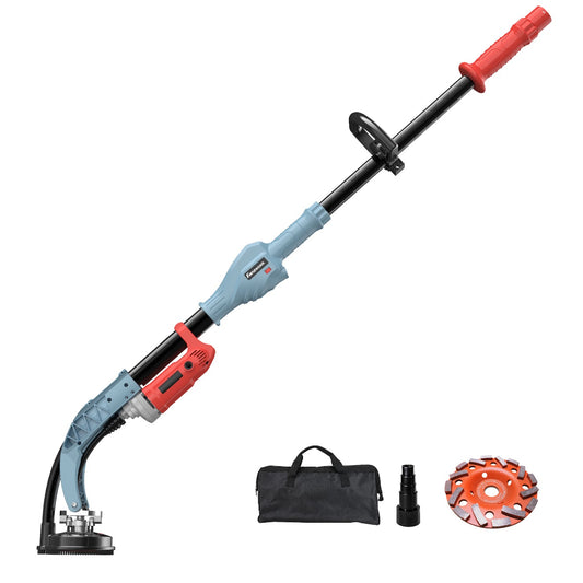 Gebraucht - FANZWORK Betonschleifer 1010W mit Teleskopstange bis 1,20 m Inklusive Diamantschleiftopf 125mm in Profiqualität - Fanztool