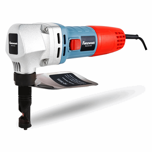 Neuwertig - FANZTOOL Knabber Blechknabber Knabber Nibbler Blechschere Blechnibbler 600W (mit Kopfer und 2 x Stempel)