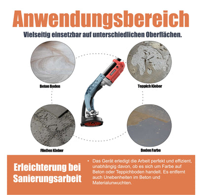 Neuwertig - FANZWORK Betonschleifer 1010W mit Teleskopstange bis 1,20 m Inklusive Diamantschleiftopf 125mm in Profiqualität