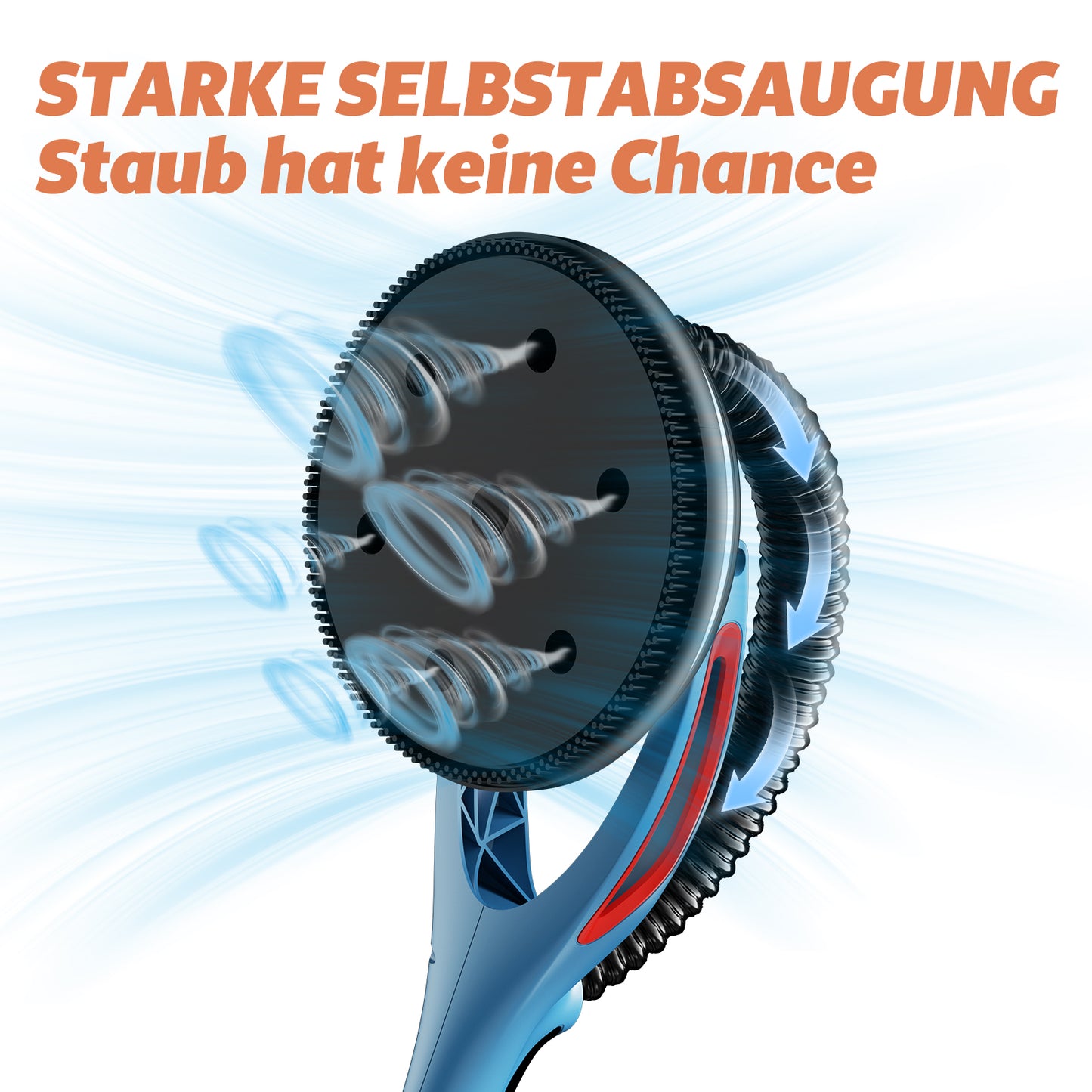 FANZWORK Trockenbauschleifer mit Bürstenlosem EC-Motor 900W, ULTRA-Leicht, 225mm Schleifgiraffe, bis 2300 U/min, Länge bis 1,9m, inkl. LED, 3,8m Kabel, Schleifscheiben, Sauger-Adapter, Tragkoffer - Fanztool