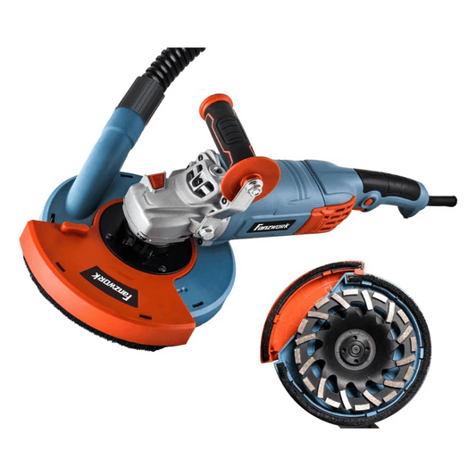 Gebraucht - FANZWORK 1750W/180mm Betonschleifer Set, 7.500 min-1 Umdrehung, inkl. Premium180mm Diamantschleiftopf - Fanztool