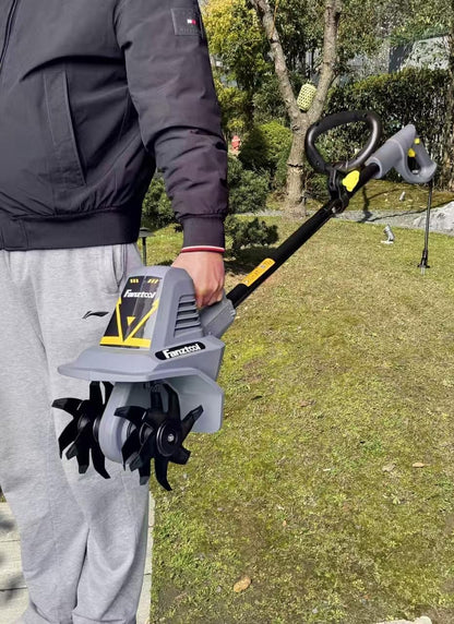 15D FANZTOOL 300W Gartenfräse mit 4 Robusten Hackmessern, Verstellbarem Griff
