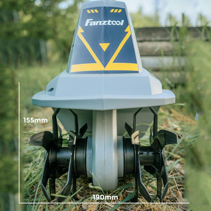 15D FANZTOOL 300W Gartenfräse mit 4 Robusten Hackmessern, Verstellbarem Griff