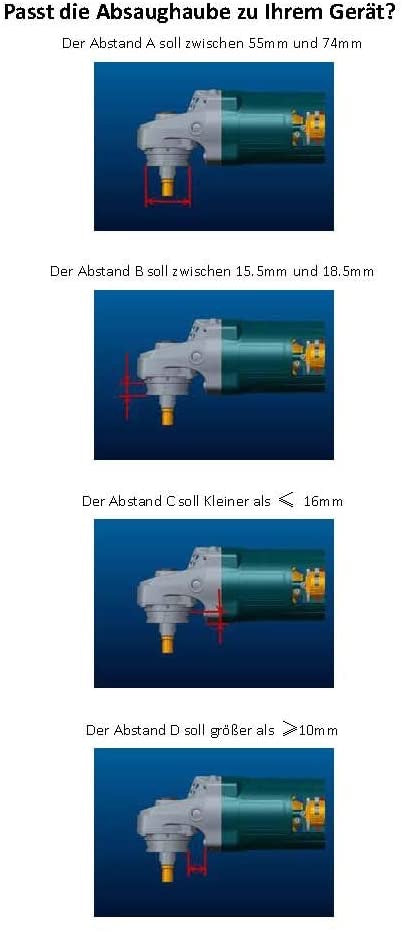 #4 FANZTOOL Diamantschleiftopf 180 mm + Absaughaube für Winkelschleifer Betonschleifer