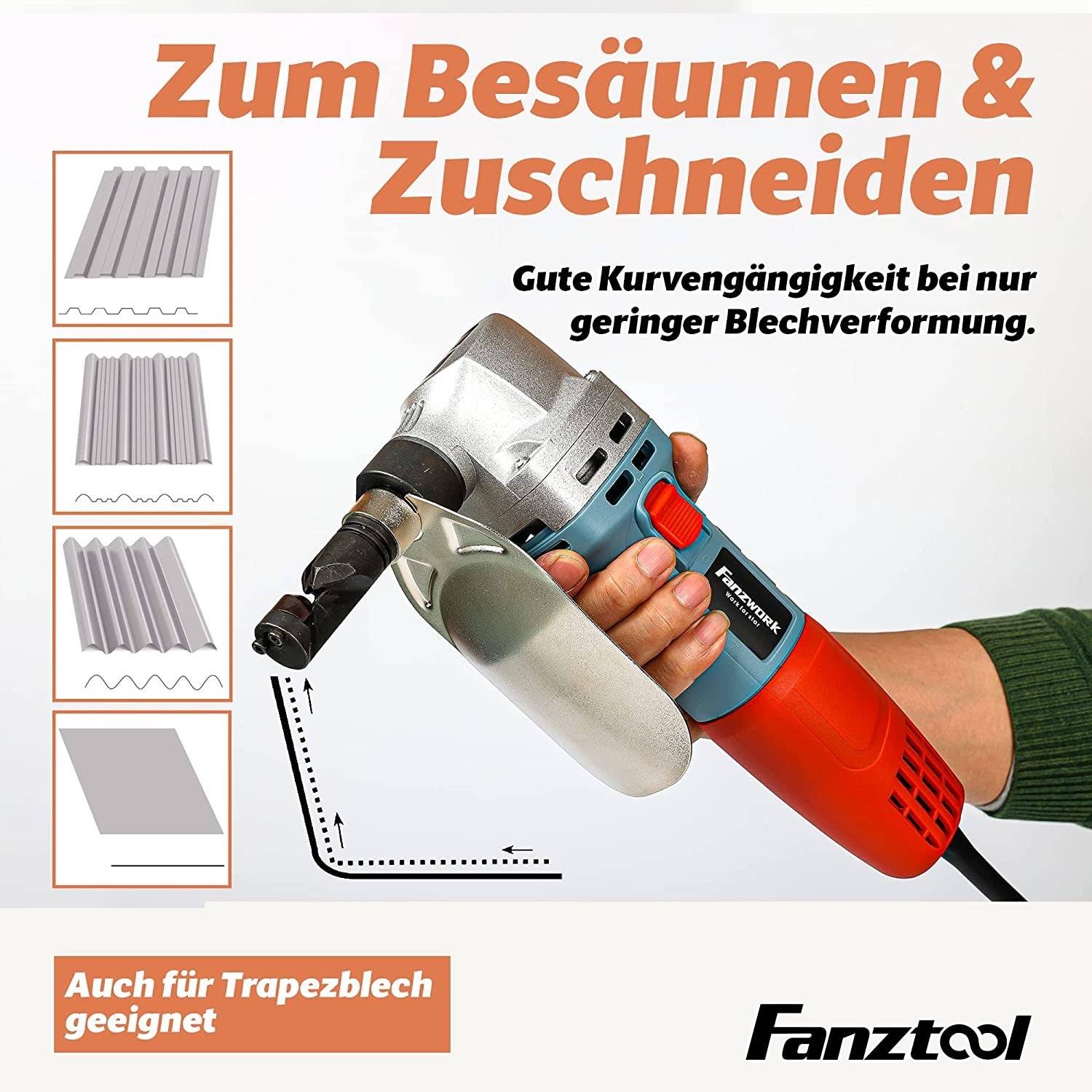FANZWORK Knabber Blechknabber Knabber Nibbler 600W