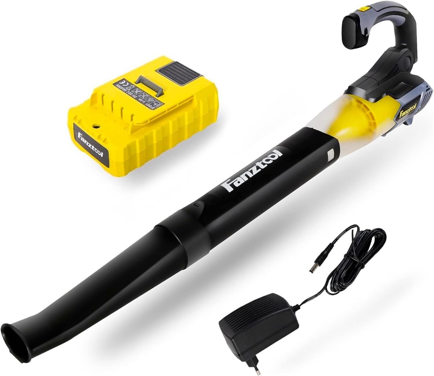 Axial Laubbläser mit 20V Akku und Ladegerät (Akku Laubbläser) - Fanztool