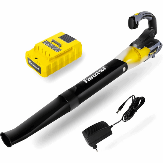 Gebraucht - FANZTOOL Axial Laubbläser mit 20V Akku und Ladegerät (Akku Laubbläser)