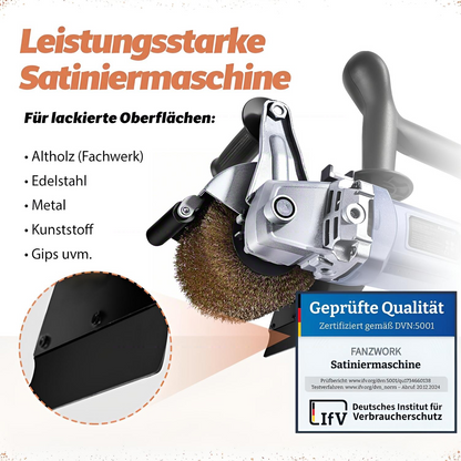 25 FANZWORK V2 1500 Watt satin finishing machine sander for renovation