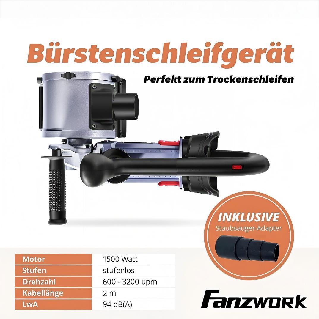 25 FANZWORK V2 1500 Watt satin finishing machine sander for renovation