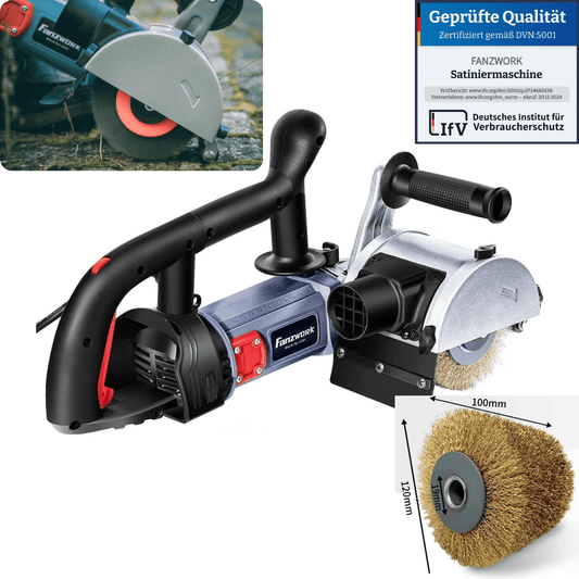 25 FANZWORK V2 1500 Watt satin finishing machine sander for renovation