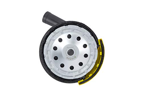 #4 FANZTOOL Diamantschleiftopf 180 mm + Absaughaube für Winkelschleifer Betonschleifer