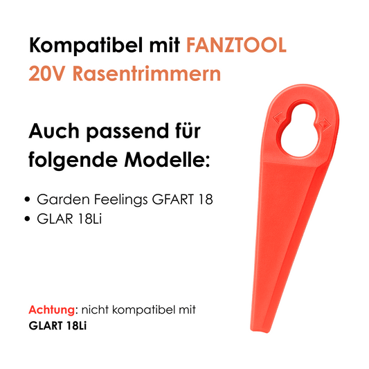 FANZTOOL Rasentrimmer-Zubehör Rasentrimmermesser für Rasentrimmer 20Stk.