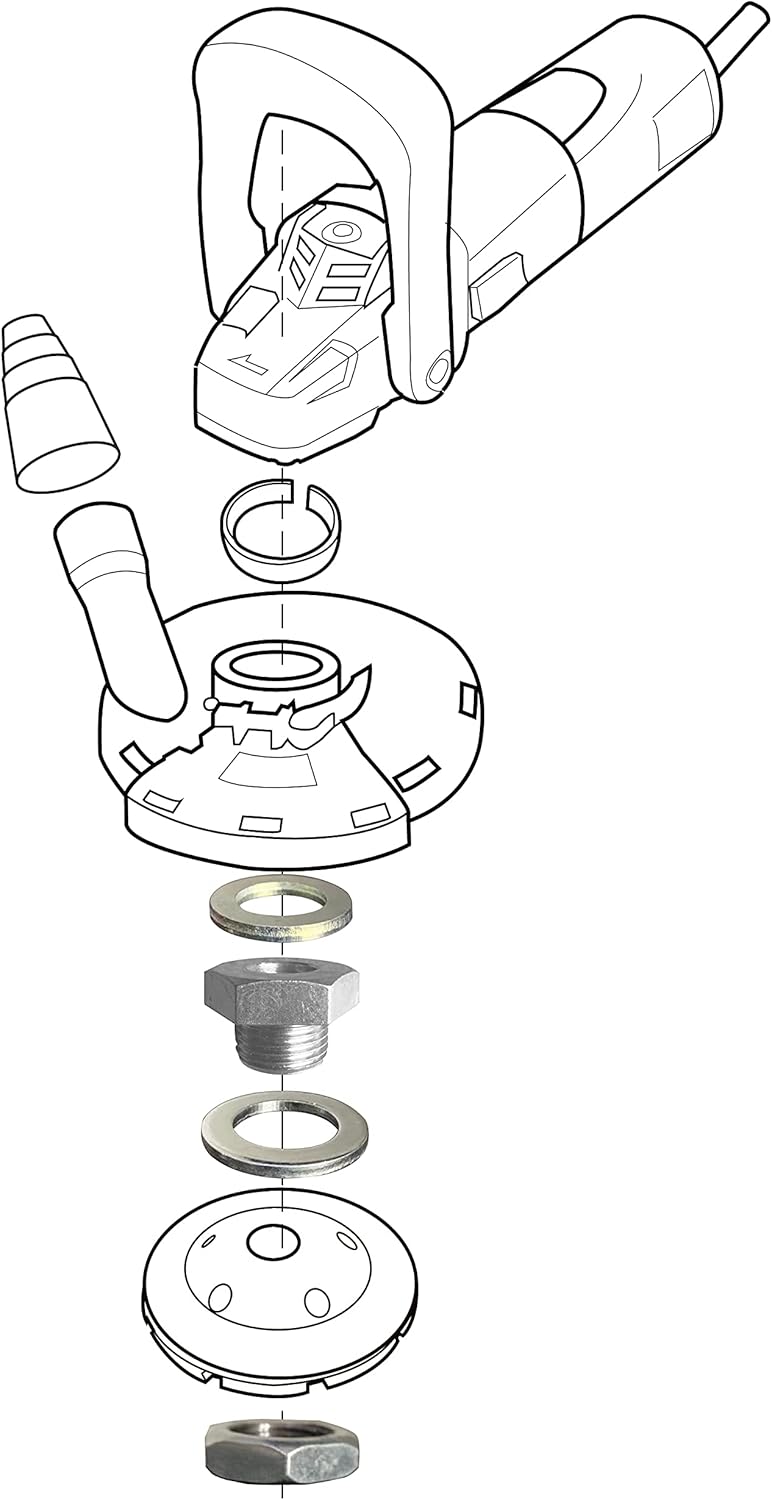 FANZTOOL M14 Schraube Adapter für Schleiftopf-Erhöhung - Fanztool