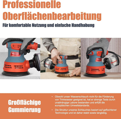 Gebraucht - FANZWORK  300W Exzenterschleifer mit Staubfangbehälter staubgeschütztem Schalter - Fanztool