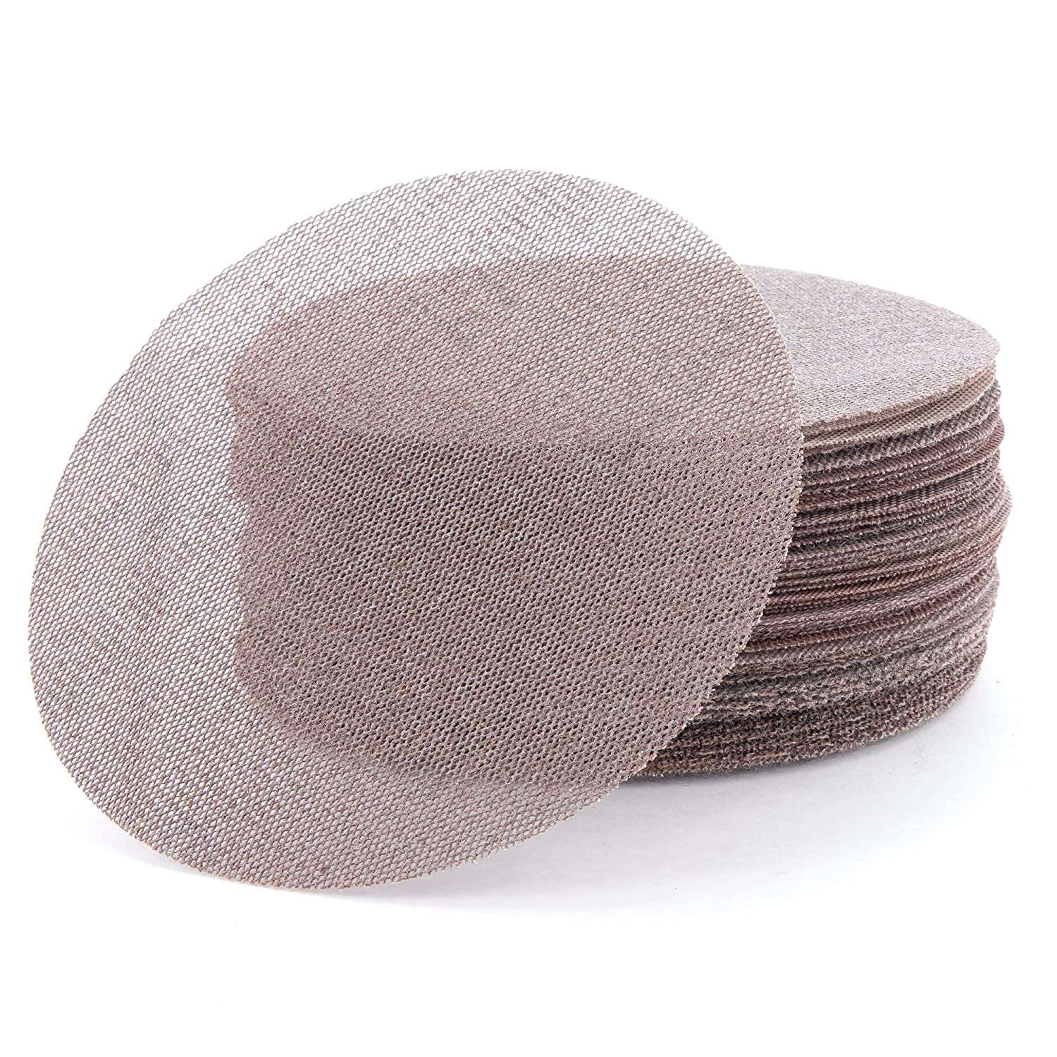 FANZWORK 150 mm Netz-Schleifgitter Klett für Exzenterschleifer  Krönung 80/120/240 jeweils 5 Stk - Fanztool