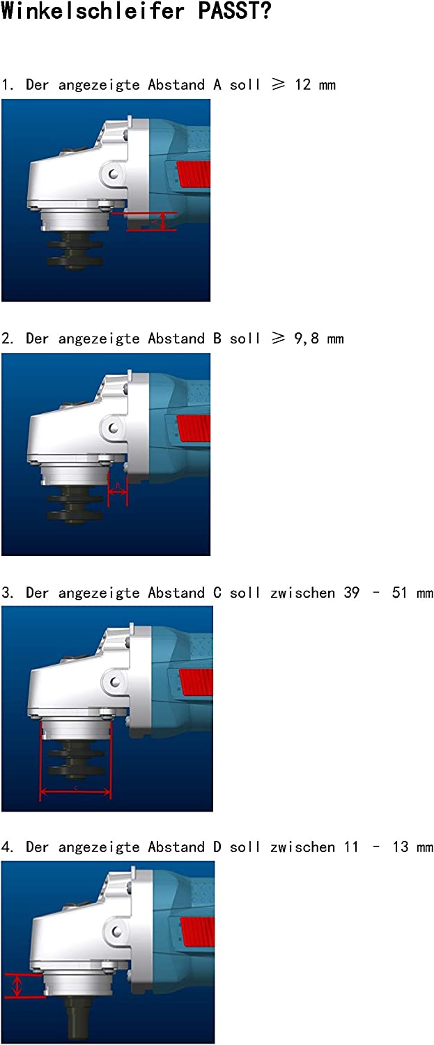 Neuwertig - FANZTOOL Diamantschleiftopf 2 * 125 mm mit universal Absaughaube Staubsaugung für Winkelschleifer Betonschleifer - Fanztool