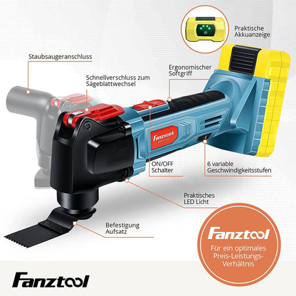 Gebraucht - FANZTOOL Akku Multifunktionswerkzeug, 20V EC Motor - Fanztool