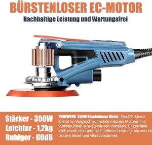 FANZWORK Exzenterschleifer HG0024 5mm...